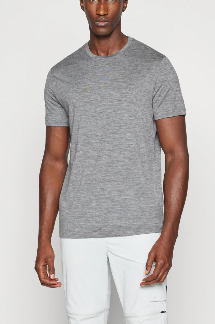 Icebreaker Cool Lite merino wool t-Shirt Gray Men’s Size X-Small A011296
